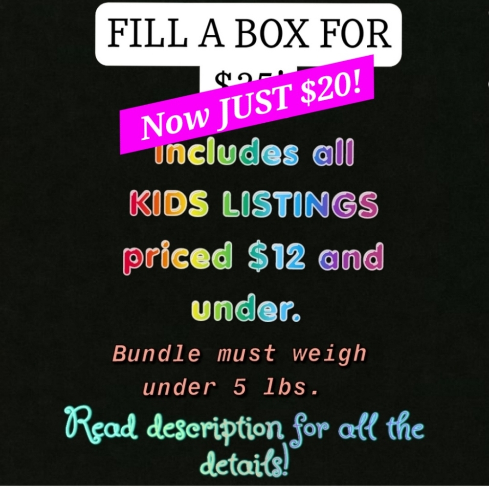 $20 KIDS BUNDLES! 125+ listings! READ FOR DETAILS